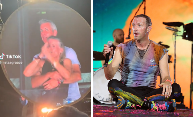 Kiss cam, Coldplay - Fotogramma/IPA