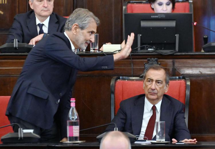 Milano, l'ex assessore alla Rigenerazione urbana Giancarlo Tancredi e il sindaco Giuseppe Sala - Fotogramma /Ipa