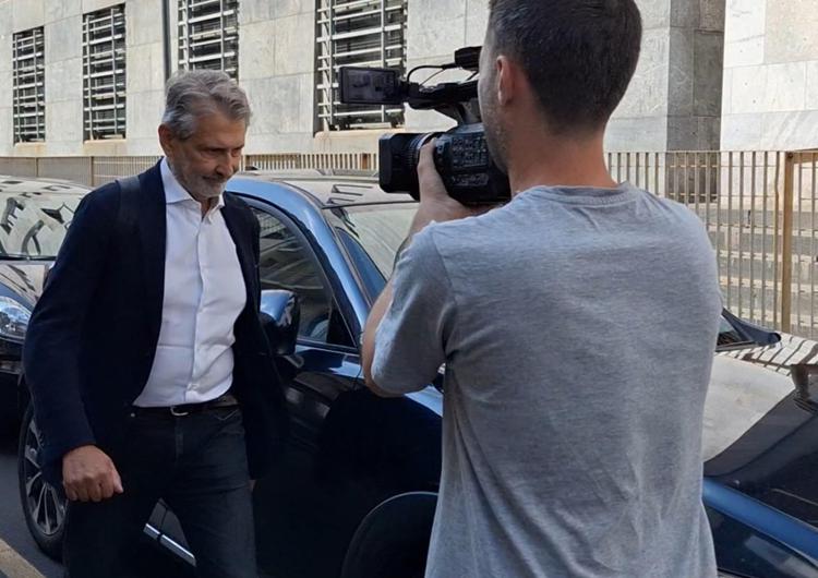 Giancarlo Tancredi all'ingresso del Palazzo di giustizia a Milano - Fotogramma /Ipa