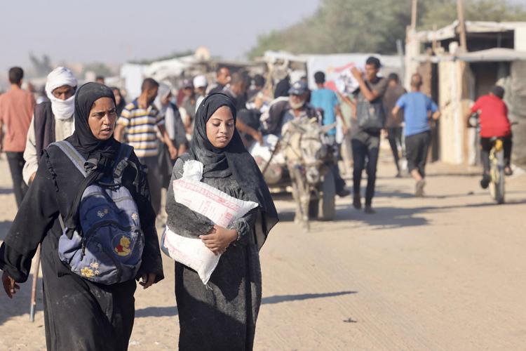 Distribuzione degli aiuti a Gaza - Afp