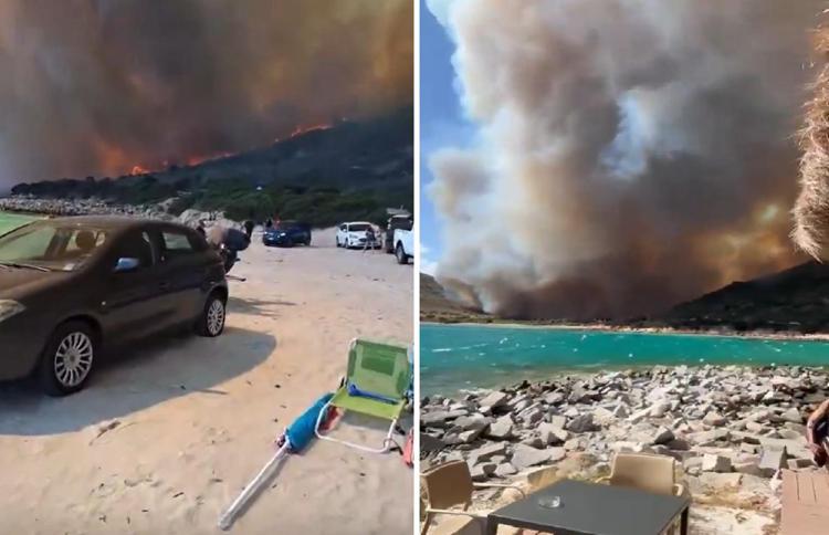 Le immagini dell'incendio
