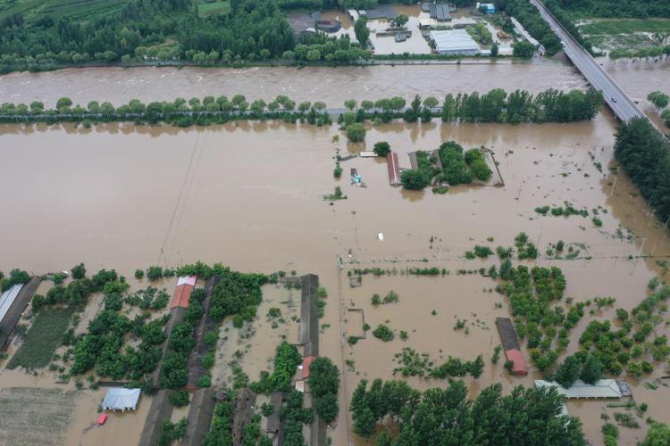 Inondazioni in Cina - (Afp)