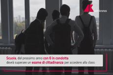 Scuola, 6 in condotta? Esame di cittadinanza per passare a classe successiva