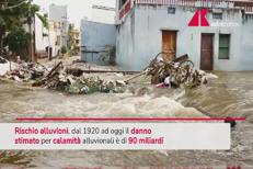 Rischio alluvioni, 90 miliardi di danni e 4mila morti dal 1920 ad oggi