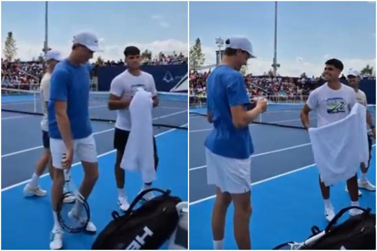 Jannik Sinner e Carlos Alcaraz a Cincinnati - X