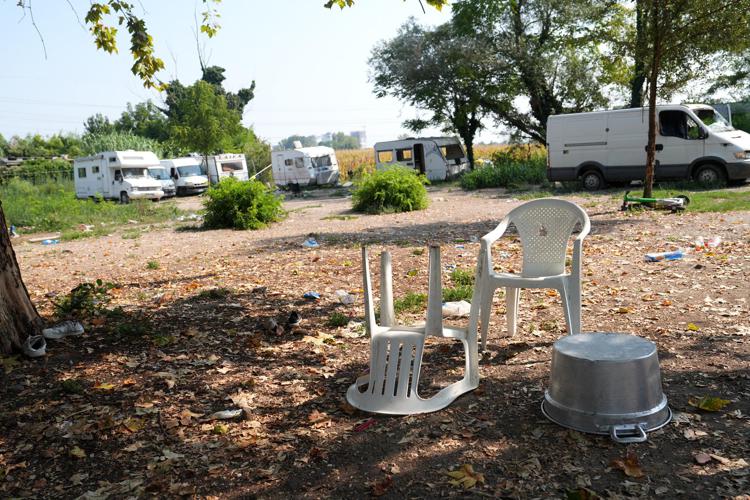 Il campo rom di via Selvanesco a Milano rimasto vuoto - Fotogramma /Ipa