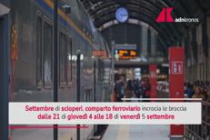 Scioperi a settembre per treni, aerei e mezzi pubblici: le date