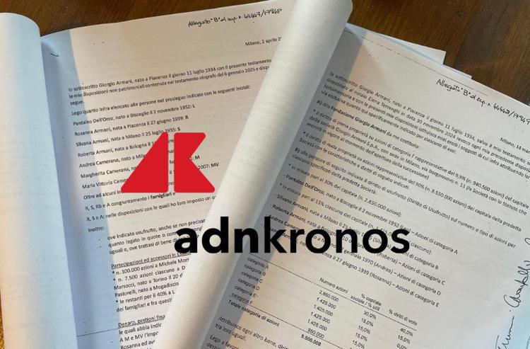 I testamenti di Giorgio Armani - Adnkronos