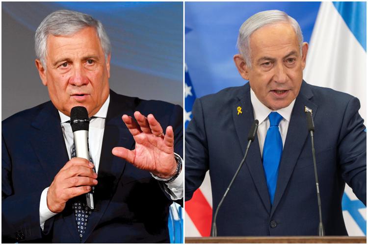 Antonio Tajani e Benjamin Netanyahu - Ipa/Fotogramma