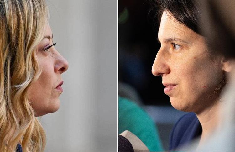 Giorgia Meloni ed Elly Schlein 