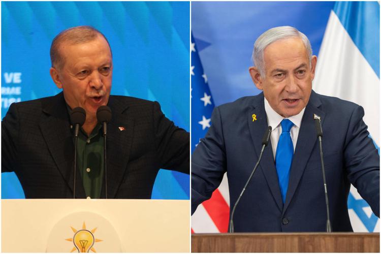 Erdogan e Netanyahu - Ipa/Fotogramma