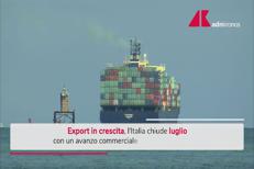 Commercio estero, cresce export a luglio