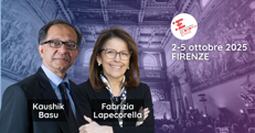 Kaushik Basu e Fabrizia Lapecorella ospiti d’onore al Festival Nazionale dell’Economia Civile 2025: oltre il PIL e governance globale al centro del dibattito