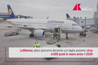 Lufthansa taglierà 4.000 posti di lavoro entro il 2030