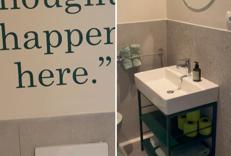 I bagni del Villaggio Olimpico