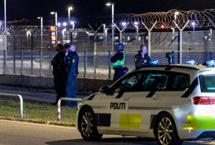 Polizia all'aeroporto di Copenhagen