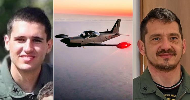 L'allievo pilota Lorenzo Nucheli,  il velivolo e il colonnello Simone Mettini