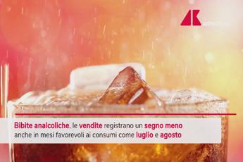 Bevande analcoliche, ad agosto vendite -11,3%