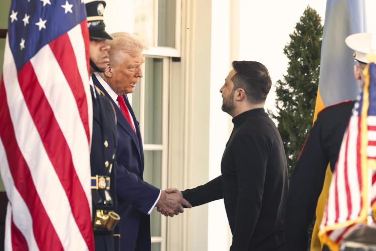 Donald Trump e Volodymyr Zelensky - Ipa/Fotogramma