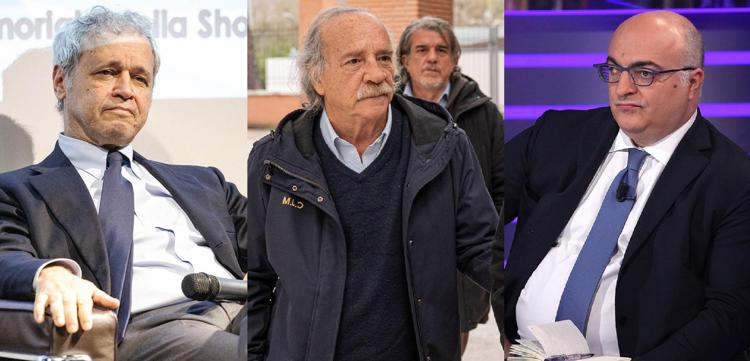 Enrico Mentana, Clemente Mimun e Mario Sechi - Fotogramma /Ipa