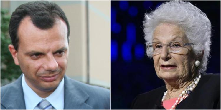 Marco Scurria e Liliana Segre (Fotogramma/Ipa)