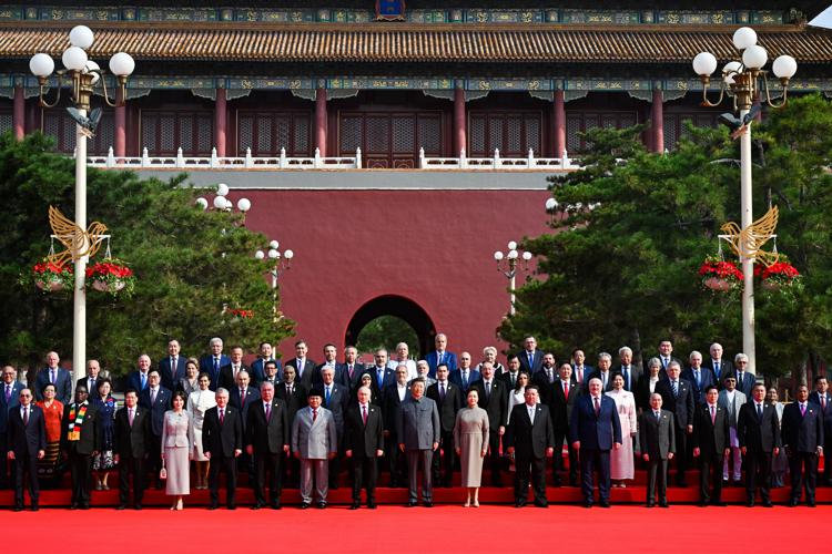 I leader presenti alla parata della vittoria a Pechino - Ipa
