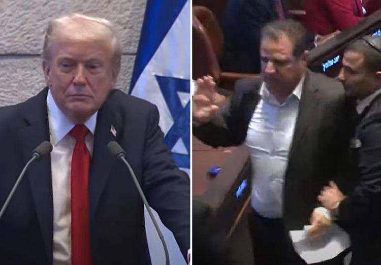 Trump interrotto