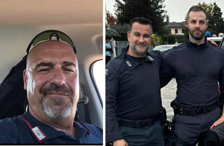 I tre carabinieri morti: il luogotenente carica speciale Marco Piffari, il carabiniere scelto Davide Bernardello e il brigadiere capo qualifica speciale Valerio Daprà