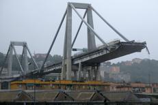 Il crollo del Ponte Morandi (Afp) - AFP