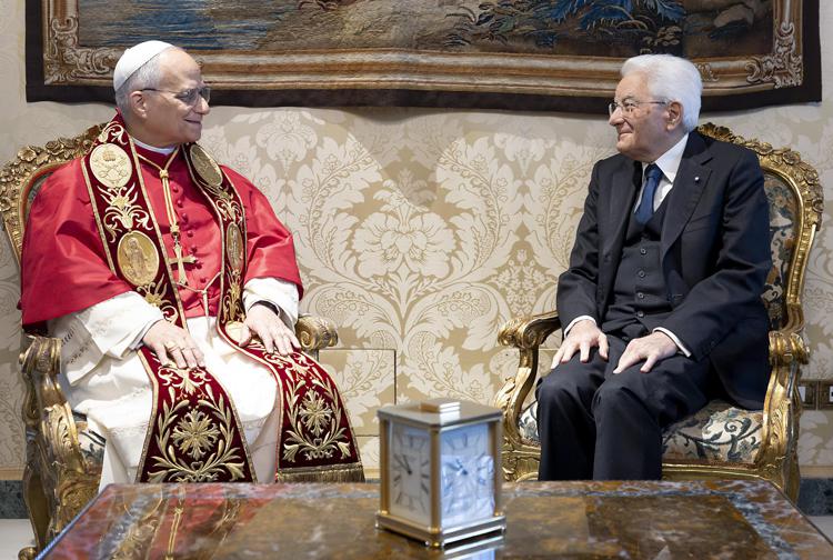 Papa Leone e Mattarella - Quirinale