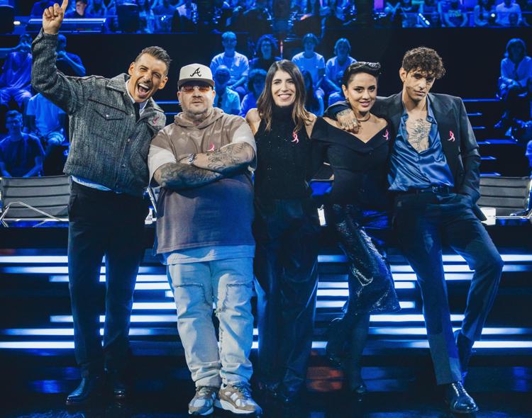 I giudici di X Factor con Giorgia - (Foto di Virginia Bettoja)
