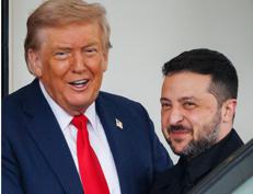 Donald Trump e Volodymyr Zelensky in un incontro precedente (Fotogramma/Ipa)