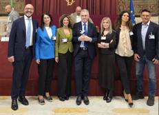 Al centro Mauro Minelli con i relatori di BIoMa alla Camera