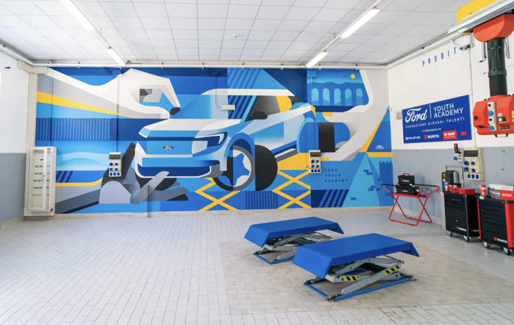 Ford inaugura la prima carrozzeria in un istituto scolastico italiano