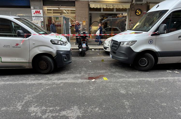 Il luogo della caduta del bimbo a Roma, via Beniamino de Ritis - Adnkronos