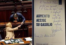 Conte regala alla premier il libro 'Governo Meloni: 3 anni di tasse'