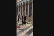 Carlo e Camilla a Roma, la visita alla Basilica di San Paolo fuori le Mura - Video