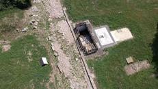 (foto ufficio stampa - Veduta aerea dell'Area archeologica del Decumano)