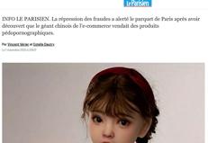 L'articolo di Le Parisien sulle bambole in vendita su Shein