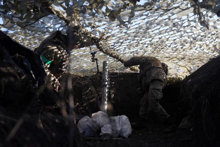 Soldati ucraini al fronte - Afp